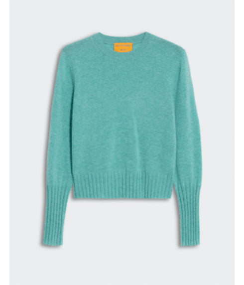 Shrunken Cashmere Crew - Glacier